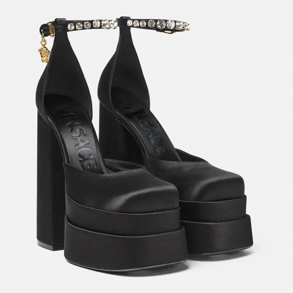 VERSACE MEDUSA AEVITAS PLATFORM PUMPS - Picture 3 of 5
